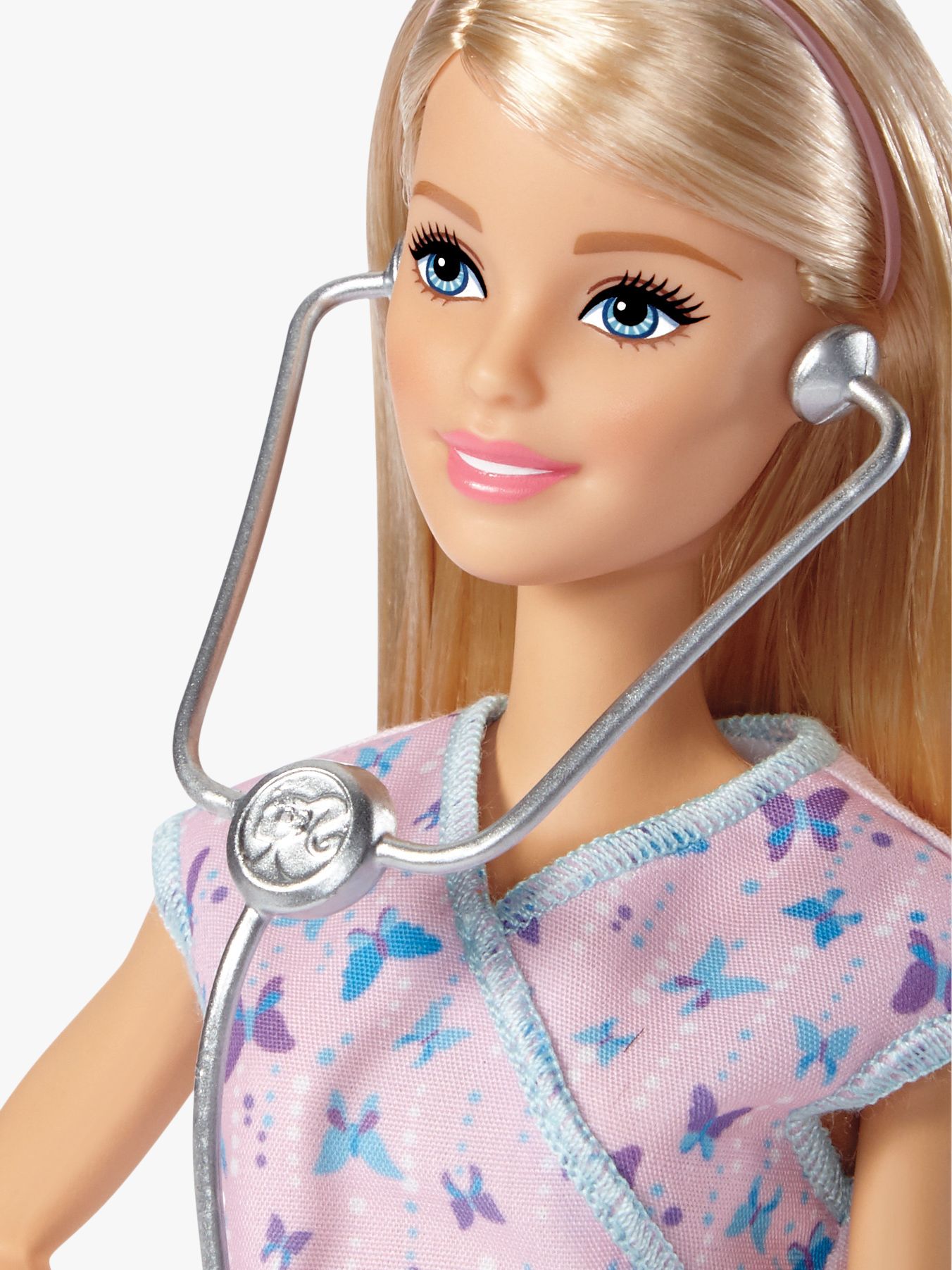 nurse barbie doll with stethoscope