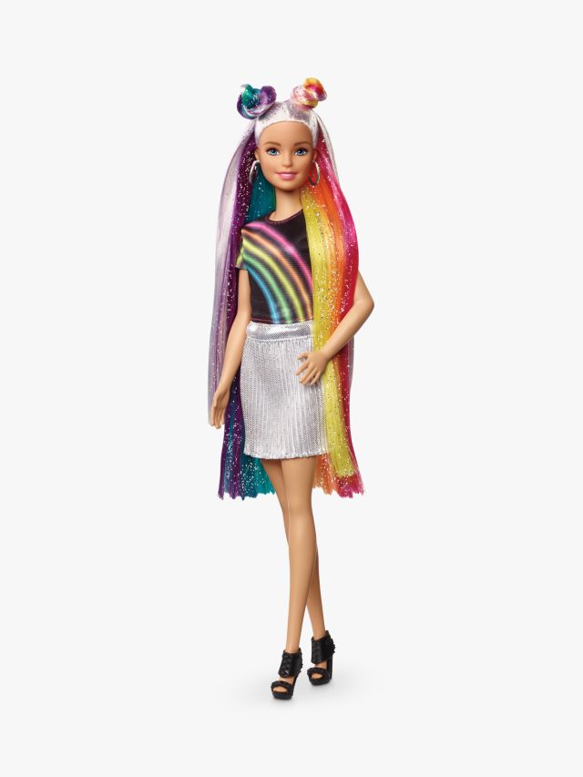 Barbie sparkle hair outlet doll