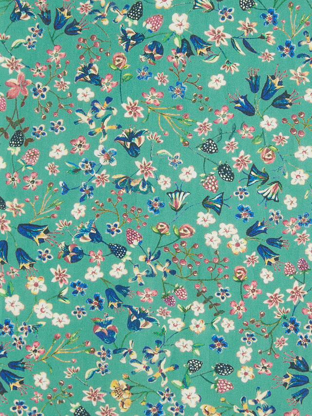 Liberty Fabrics Donna Leigh Floral Print Fabric, Green