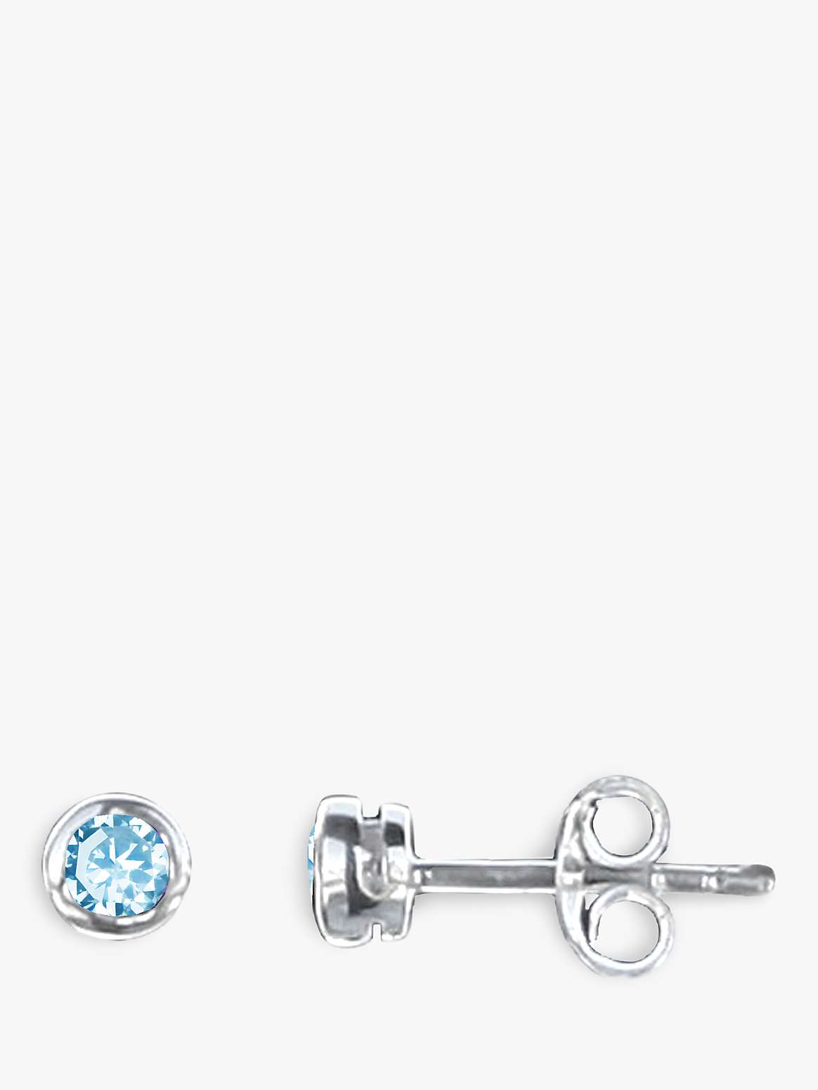 Buy Nina B Sterling Silver Small Stone Stud Earrings Online at johnlewis.com