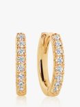 Sif Jakobs Jewellery Ellera Medio Medium Cubic Zirconia Hoop Earrings, Gold