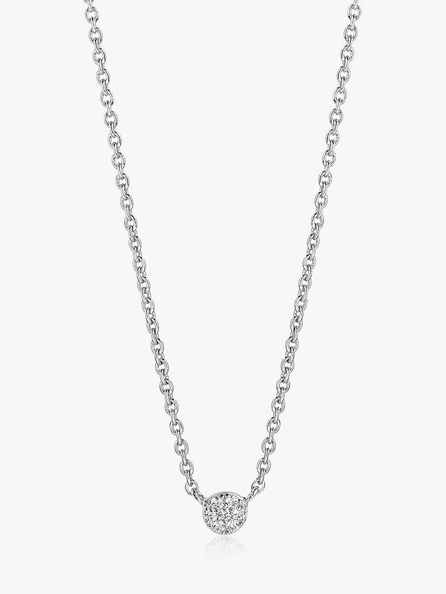 Sif Jakobs Jewellery Small Cubic Zirconia Pendant Necklace, Silver