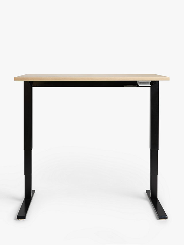 Humanscale Float Height Adjustable Sit/Stand Desk, Natural Oak