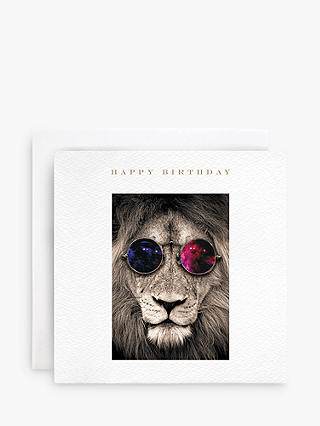 Susan O'Hanlon Sunglasses Lion Birthday Card