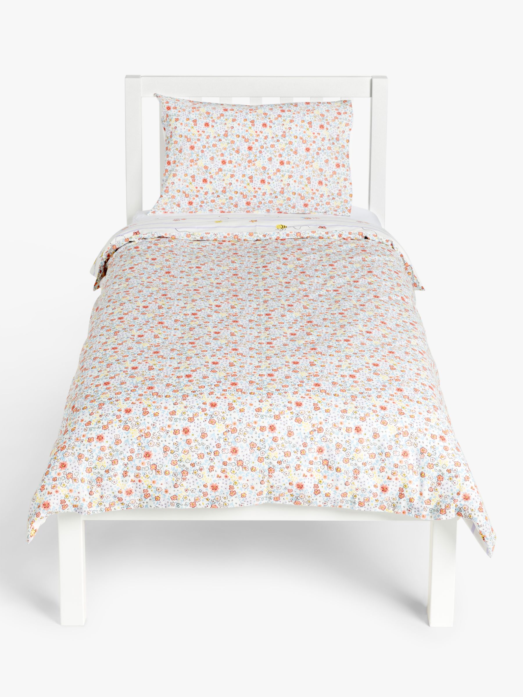 Little Home At John Lewis Happy Bee And Ditsy Print Reversible