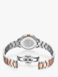 Rotary LB05094/70/D Women's Oxford Diamond Date Bracelet Strap Watch, Silver/Rose Gold