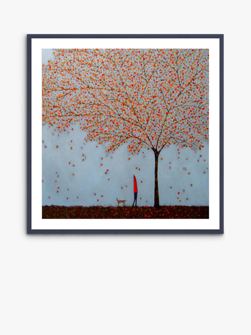 Emma Brownjohn - Between The Leaves Wood Framed Print & Mount, 62 x 62cm, Red/Multi