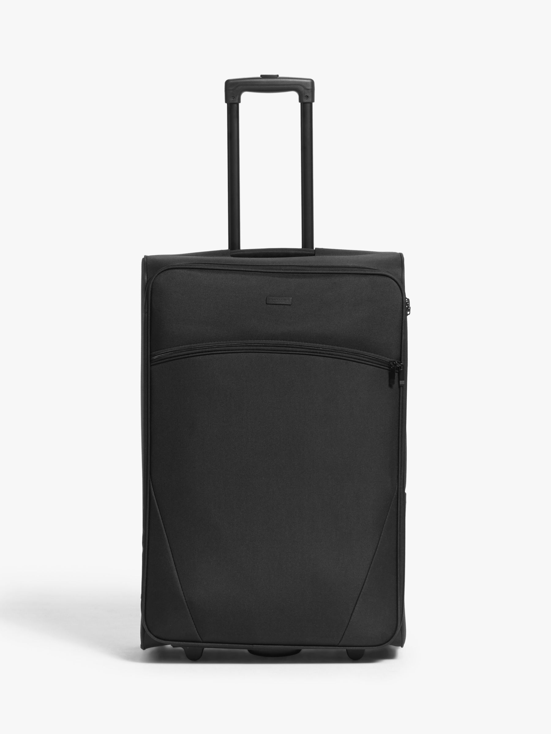 John Lewis & Partners Cannes 73cm 2-Wheel Large Suitcase, Black at John Lewis & Partners