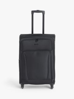 John Lewis Melbourne 66cm 4-Wheel Medium Suitcase, Black