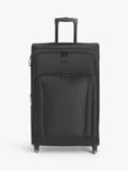 John Lewis Melbourne 77cm 4-Wheel Large Suitcase, Black