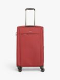 John Lewis Vienna 4-Wheel 66cm Lightweight Medium Suitcase, Maroon