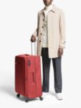 John Lewis Vienna 4-Wheel 76cm Lightweight Large Suitcase, Maroon