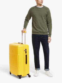 John Lewis Orlando 76cm 4-Wheel Large Suitcase, Yellow