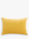 John Lewis Rectangular Cotton Velvet Cushion, Gold