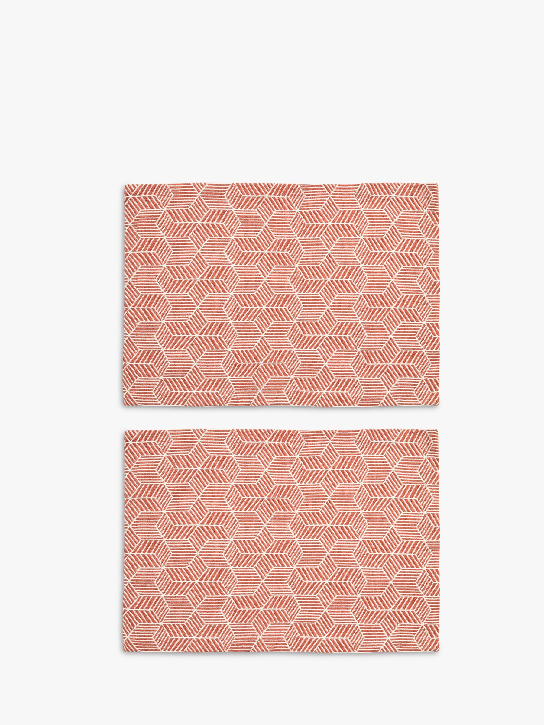 John Lewis Fusion Pattern Cotton Placemats, Set of 2