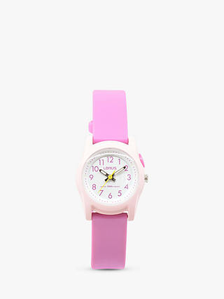 Lorus Children's Silicone Strap Watch, Pink/White R2389MX9