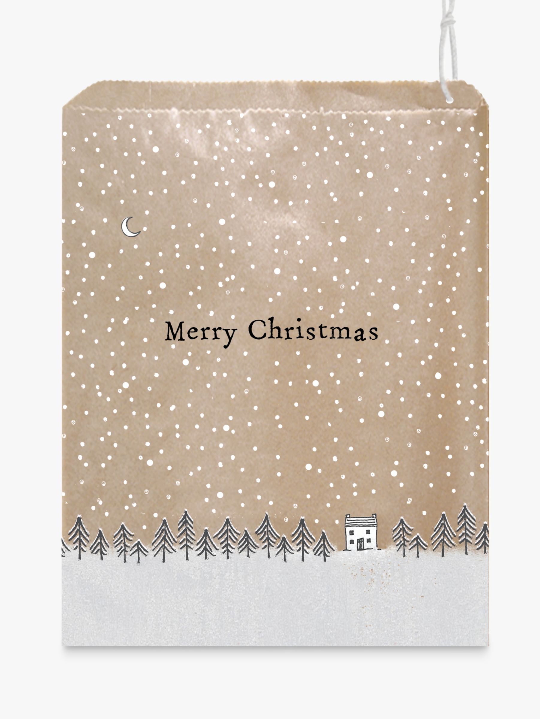 Download East Of India Merry Christmas Craft Bags Pack Of 50 Brown At John Lewis Partners PSD Mockup Templates