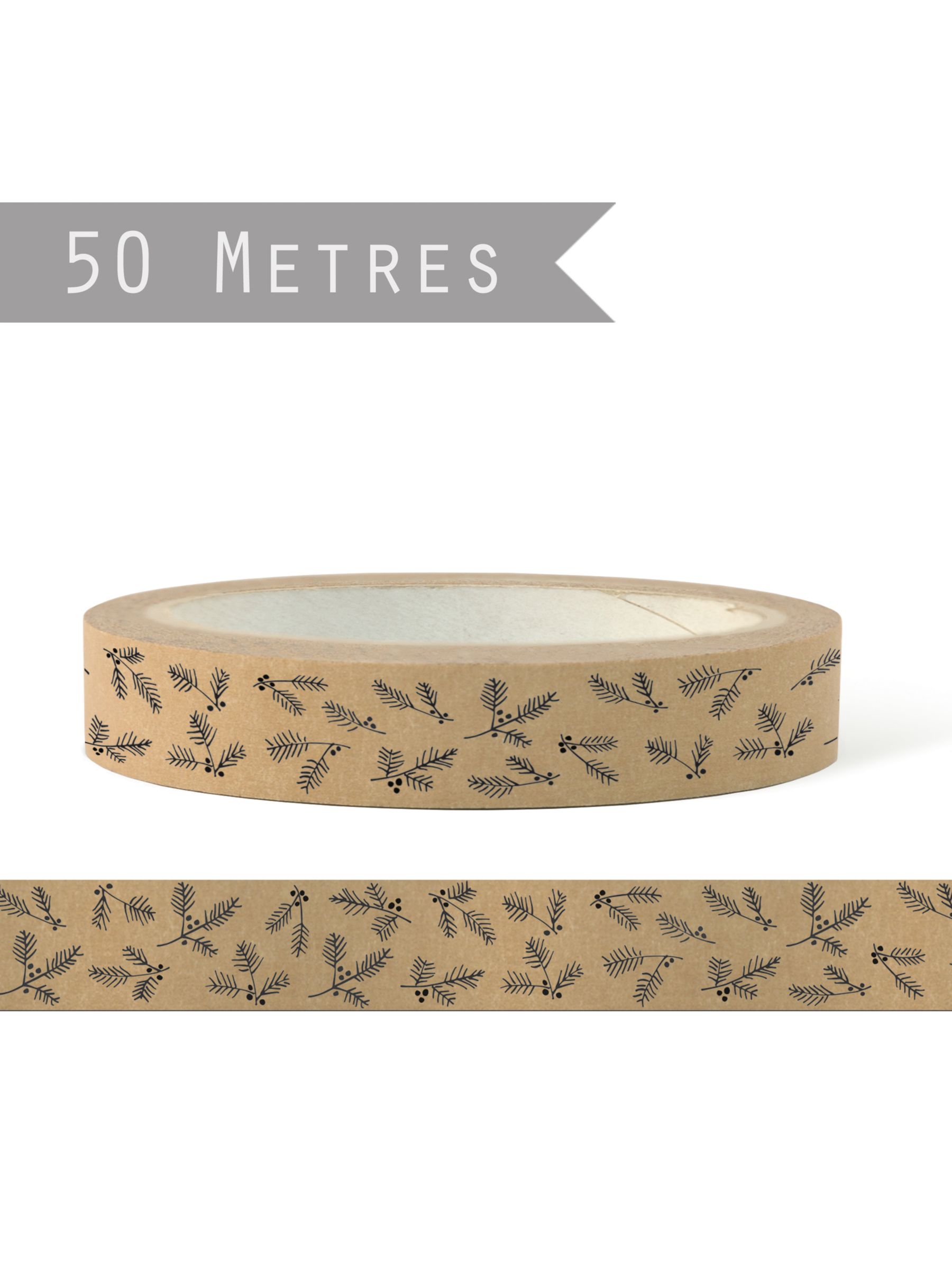 Download East Of India Holly Print Craft Tape 50m Brown At John Lewis Partners PSD Mockup Templates