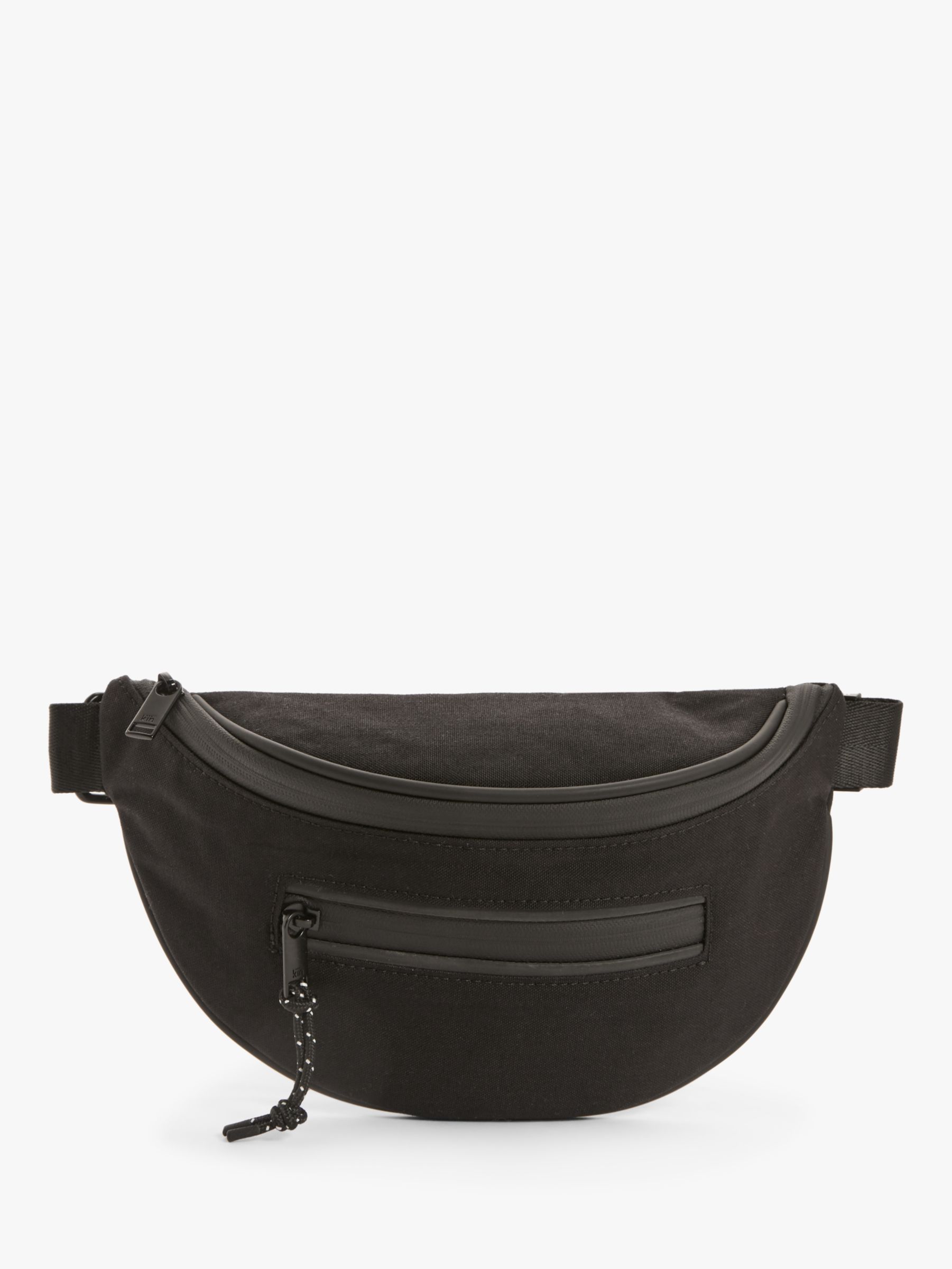 Kin Malmo Cordura® Water Resistant Bum Bag, Black at John Lewis & Partners