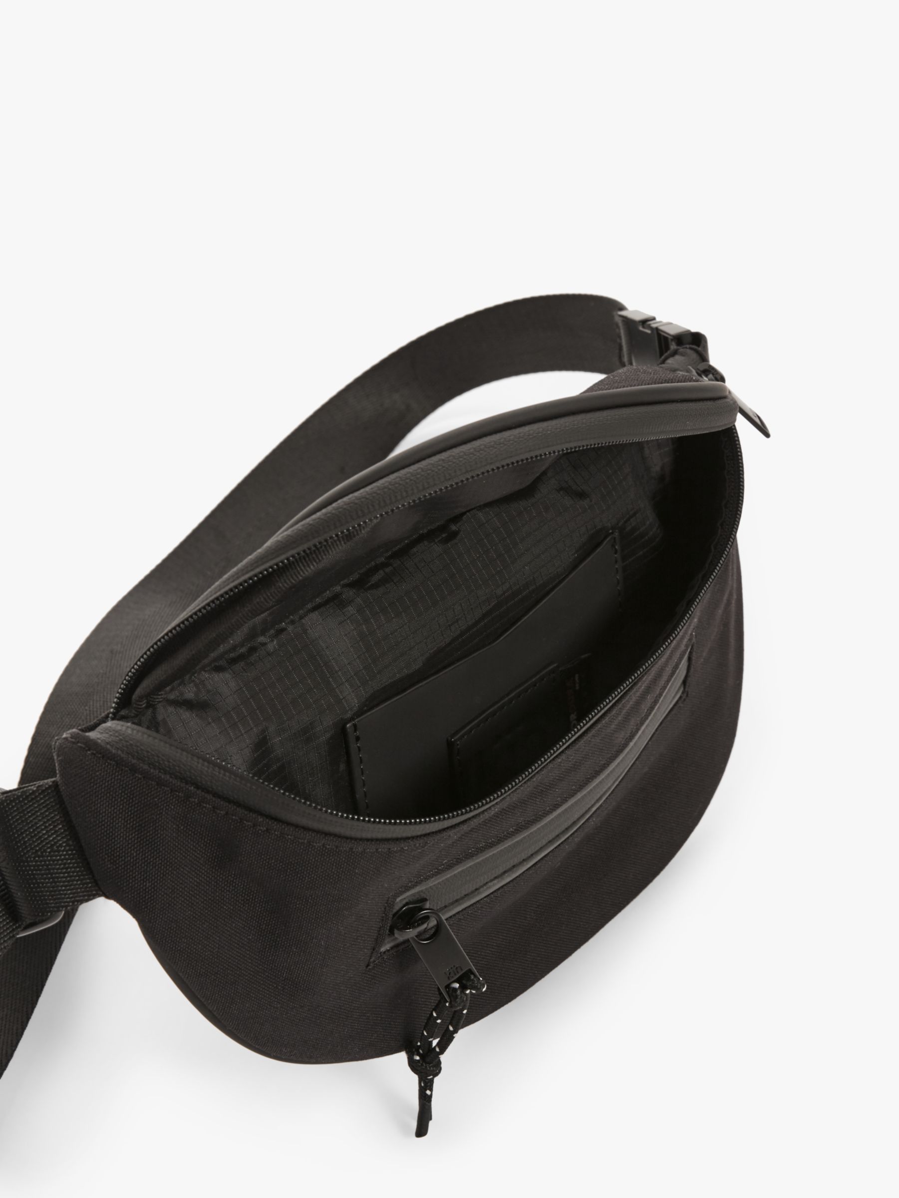 Kin Malmo Cordura® Water Resistant Bum Bag, Black at John Lewis & Partners