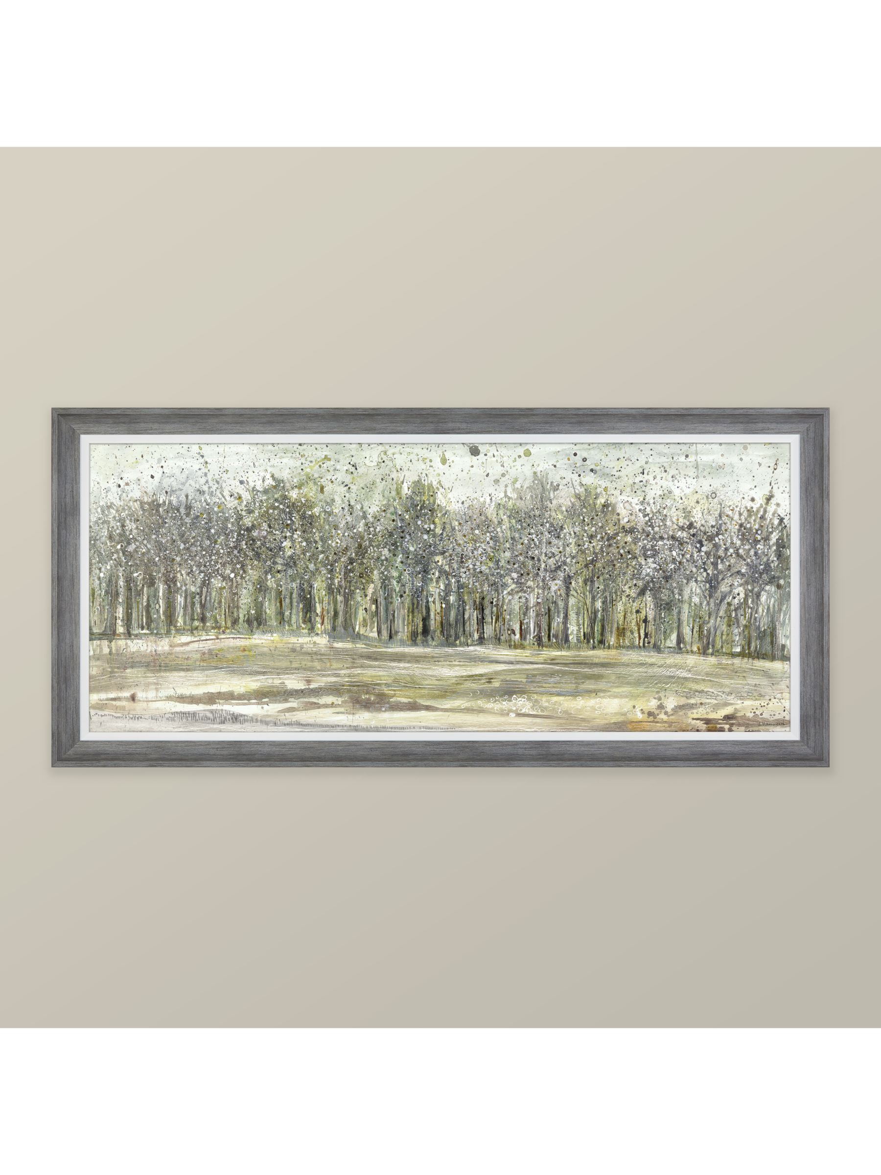 Ulyana Hammond - Shadow Grey Framed Canvas & Mount, 60 x 130cm, Grey/Multi