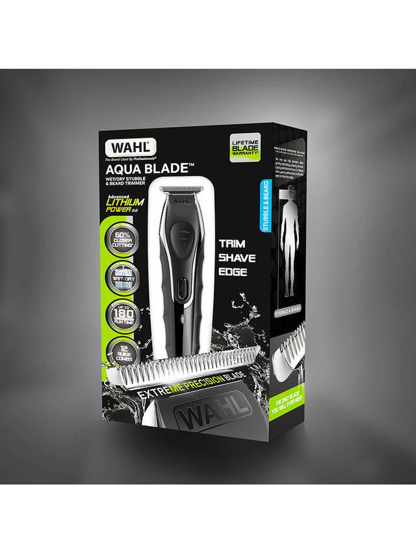 wahl beard trimmer aqua blade