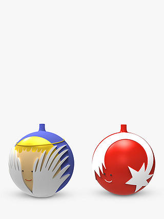 Alessi Angel and Star Baubles Set