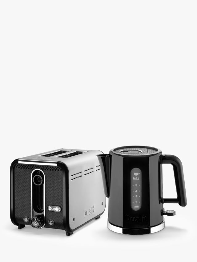 Dualit Architect 2 Slice Toaster and 1.5 Litre Kettle Set In Grey Steel