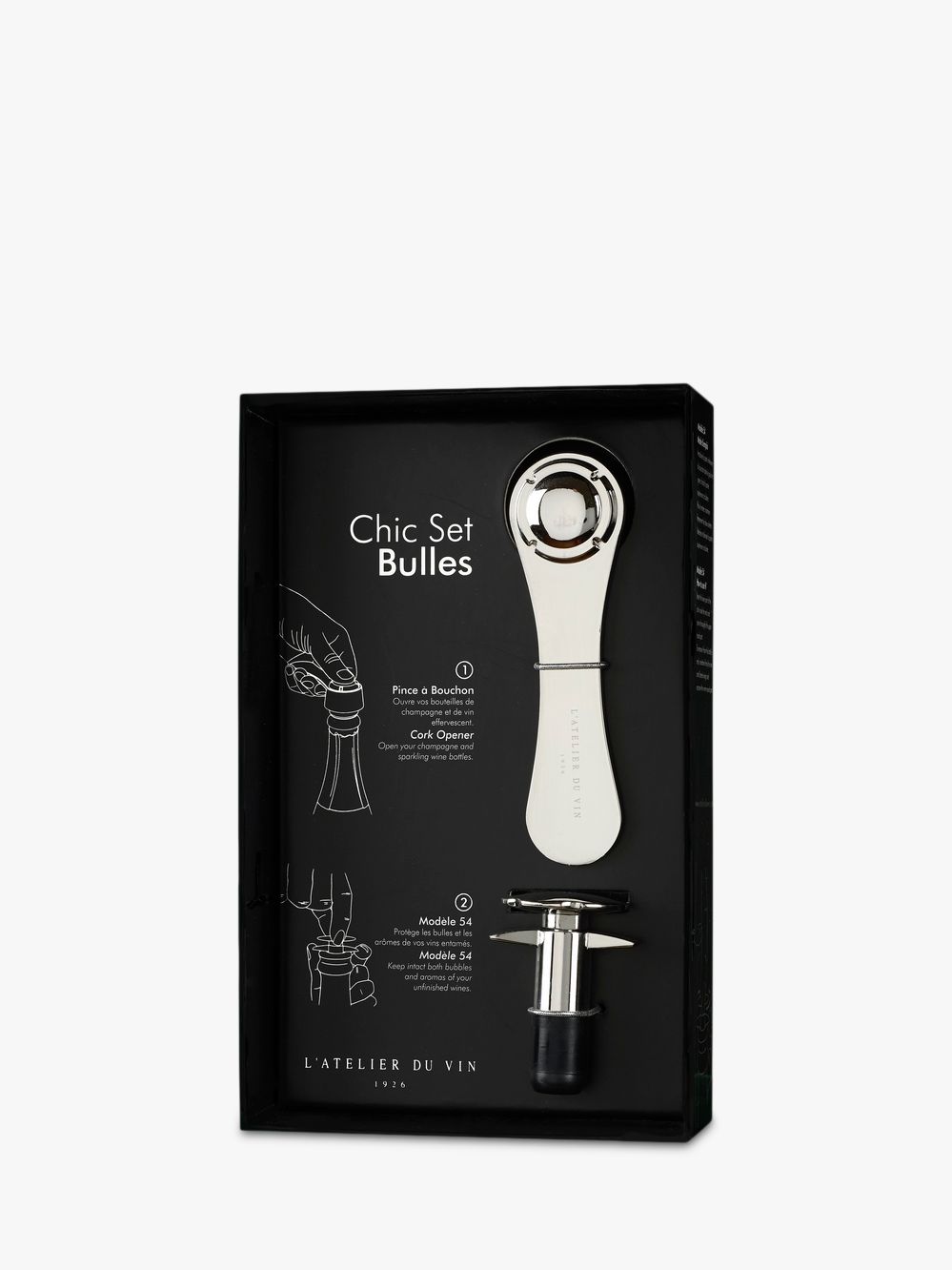 L'Atelier du Vin Chic Set Bulles with Champagne Bottle Opener and Stopper review