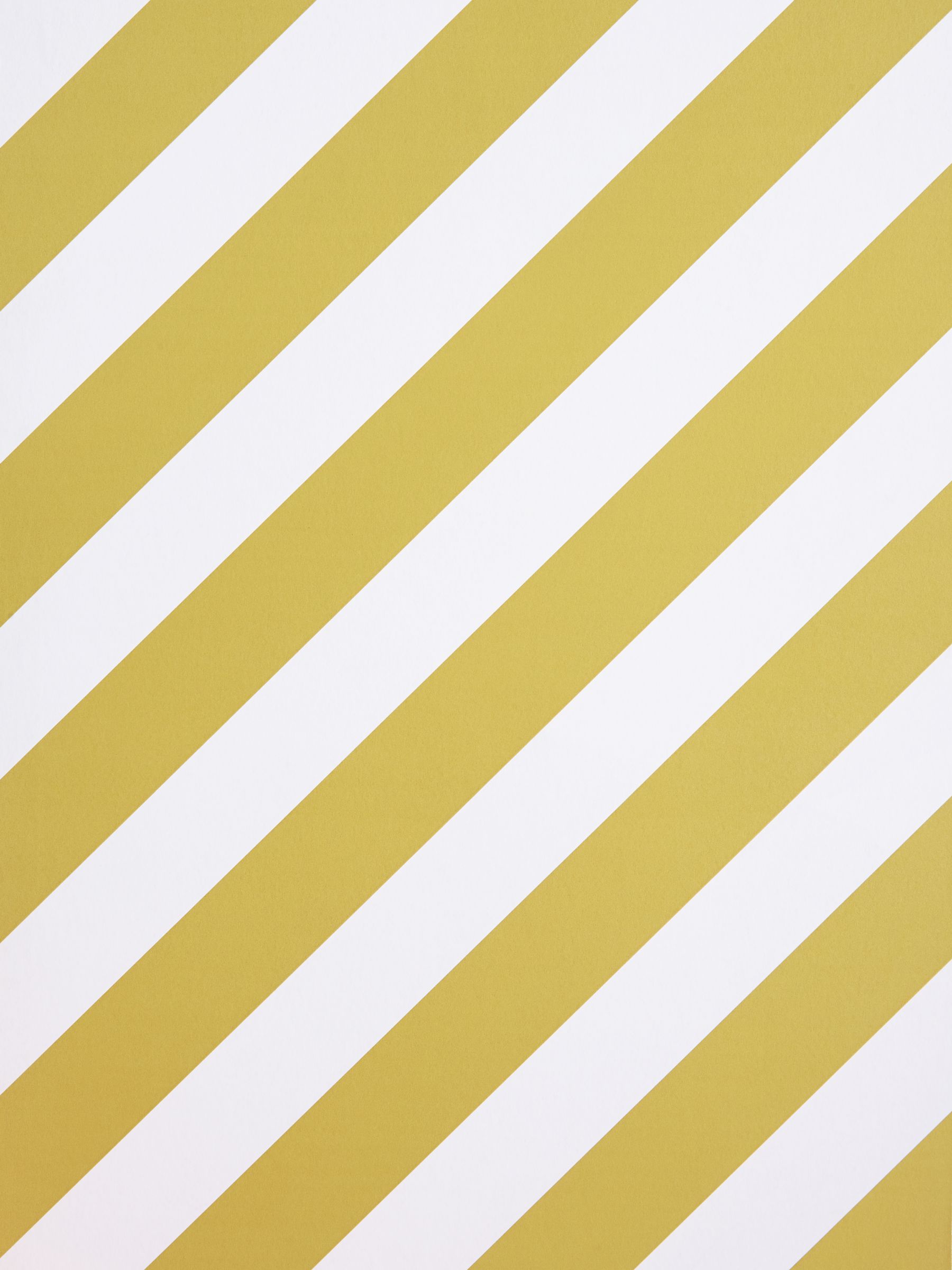 John Lewis & Partners Diagonal Stripe Wallpaper, Yellow at John Lewis