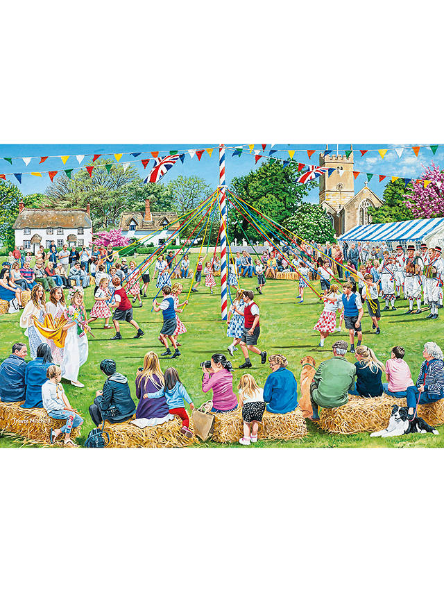 4 x 500 Pieces Gibsons Village Celebrations  Jigsaw Puzzles