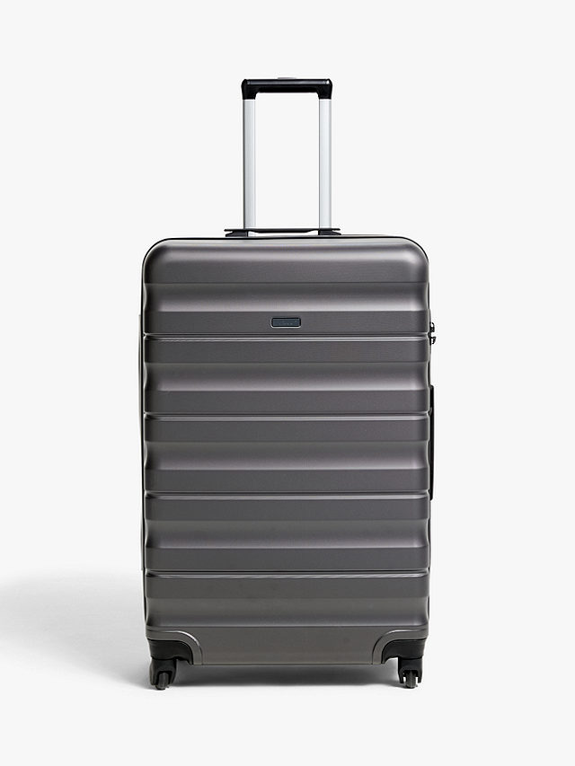 John Lewis ANYDAY Girona 75cm 4-Wheel Large Suitcase, Grey