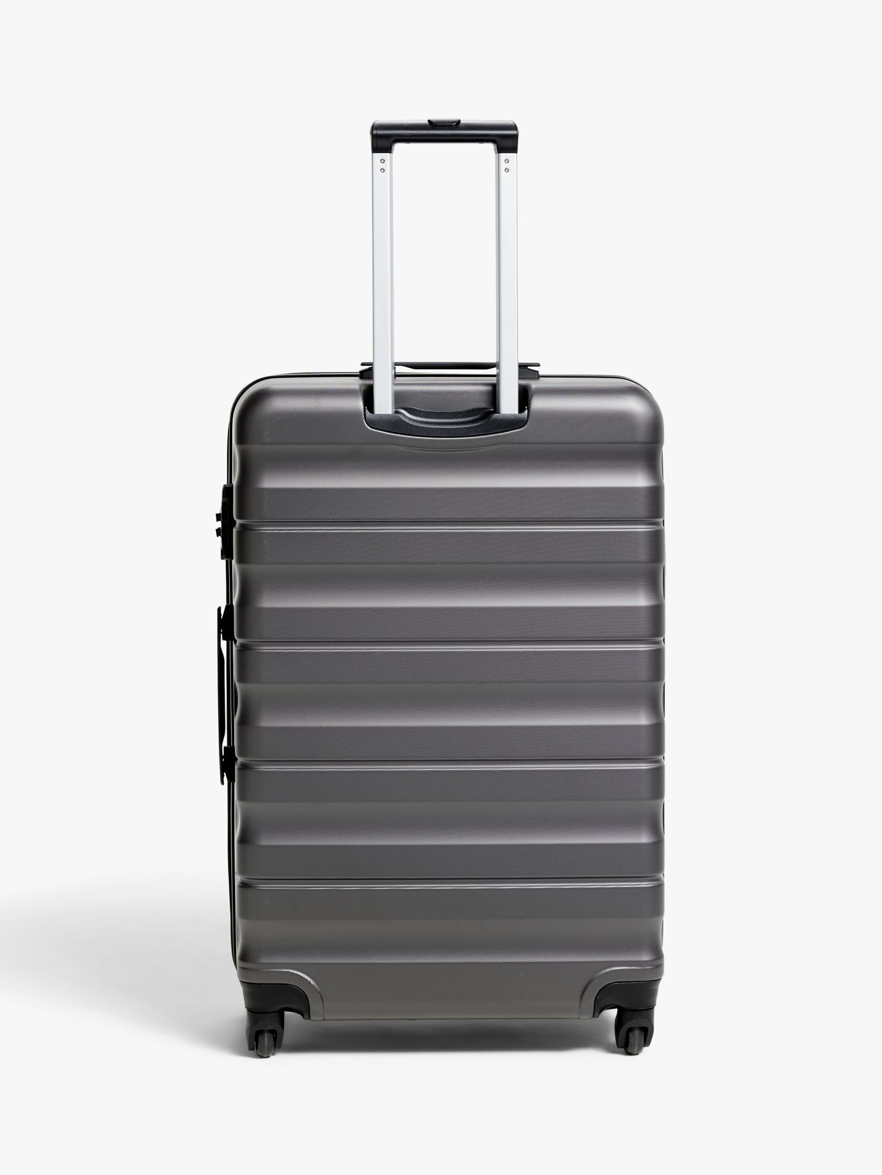 John Lewis & Partners Girona 75cm 4-Wheel Large Suitcase, Grey at John Lewis & Partners