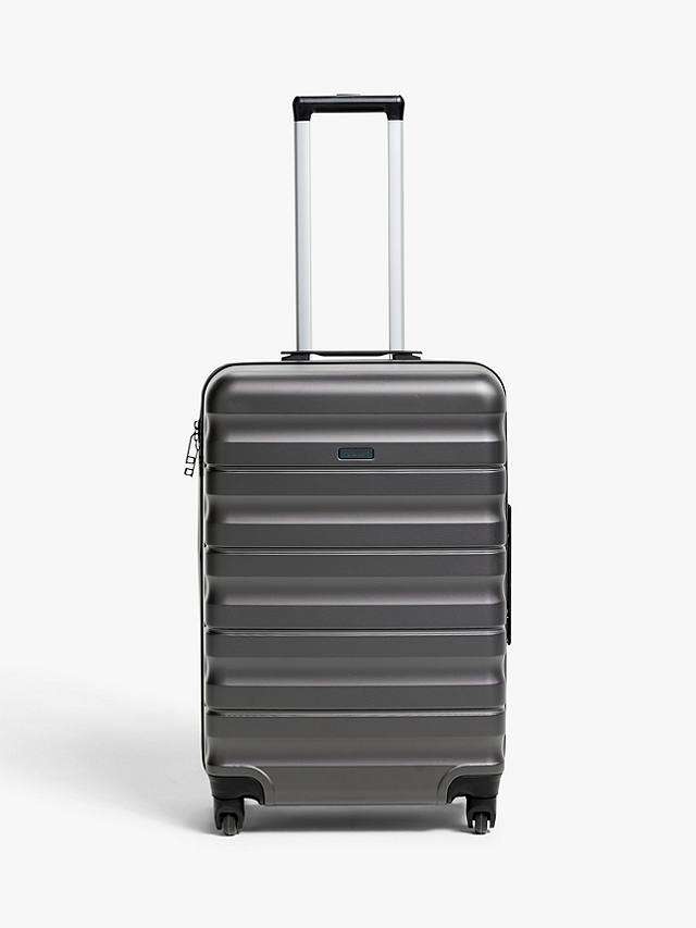 John Lewis & Partners Girona 65cm 4-Wheel Medium Suitcase, Grey