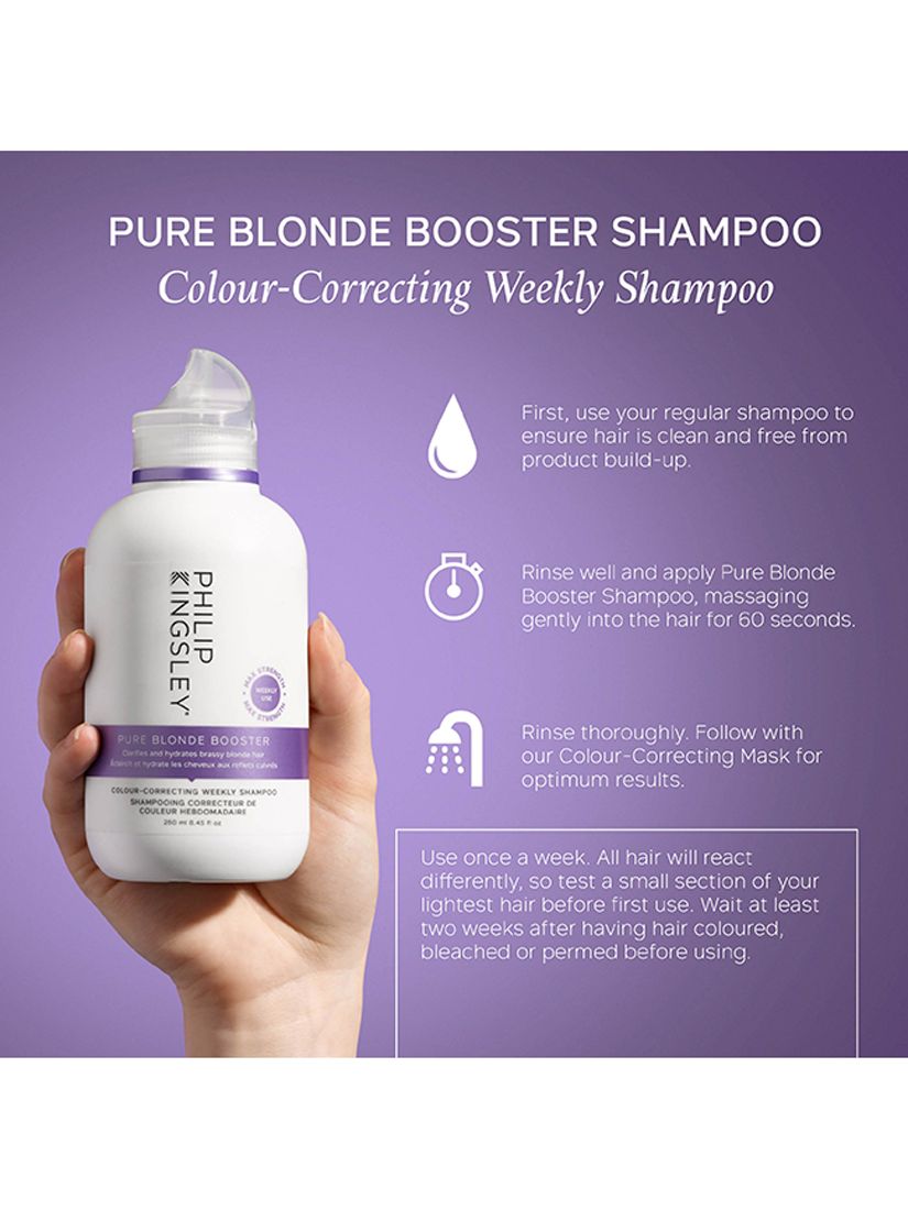 Philip Kingsley Pure Blonde Booster Colour-Correcting Weekly Shampoo, 250ml 4