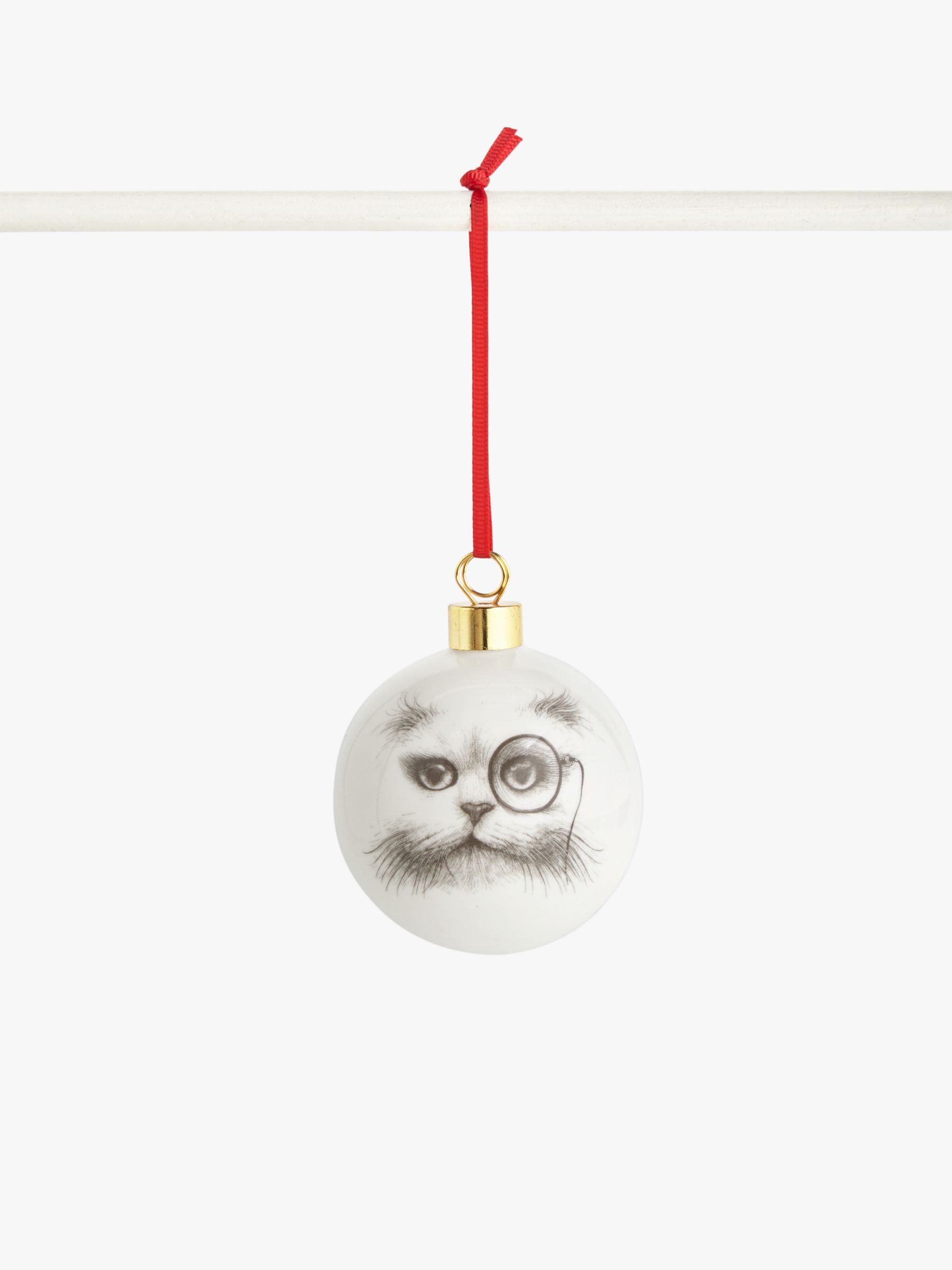 Rory Dobner Cat Monocle Bauble