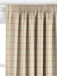 John Lewis Classic Check Made to Measure Curtains or Roman Blind, Auburn