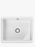 Franke Kubus KBK 100 50 Single Bowl Undermounted Ceramic Kitchen Sink, White