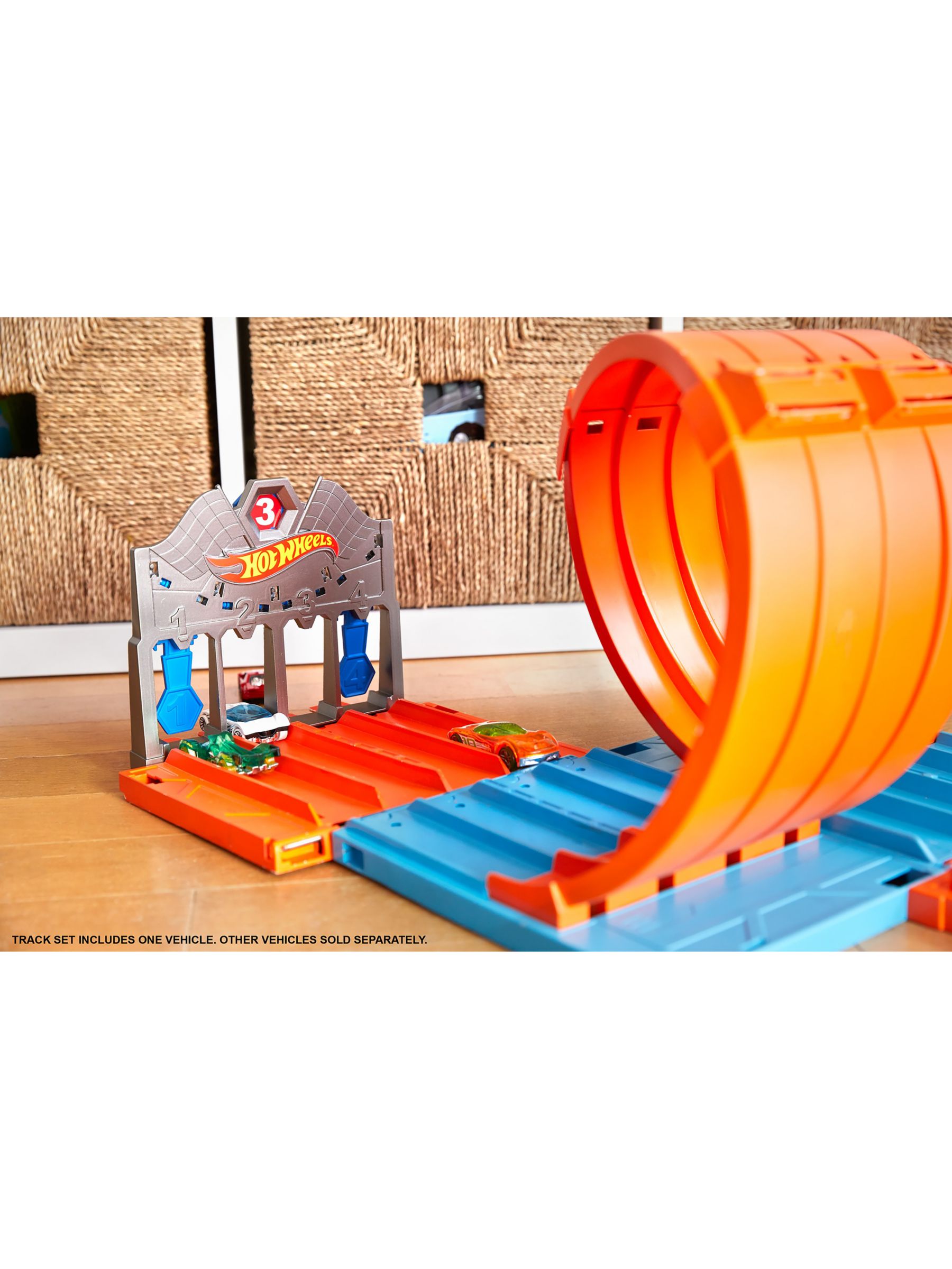 hot wheels track builder system race crate playset