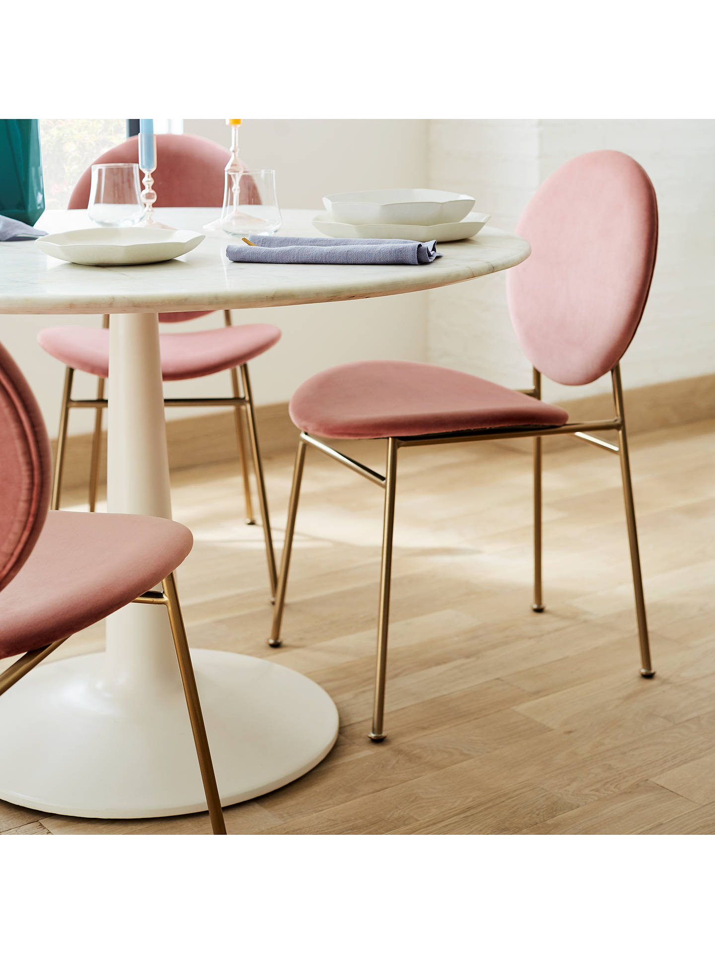 west elm ingrid dining chair pink