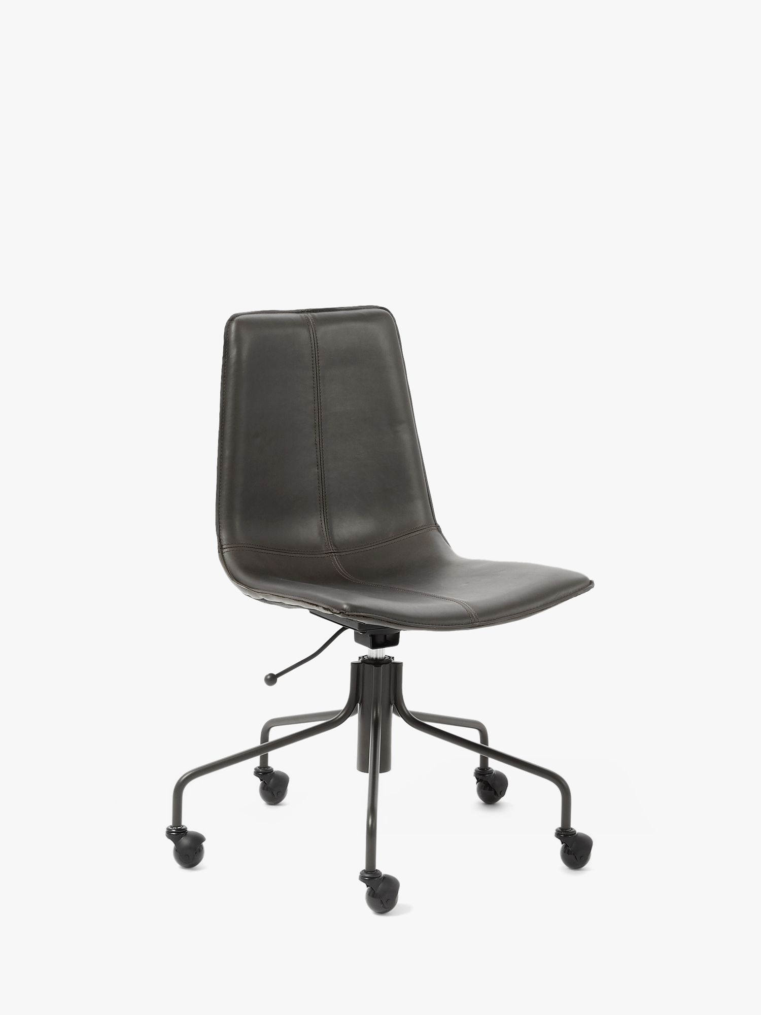 west elm Slope Leather Office Chair at John Lewis & Partners