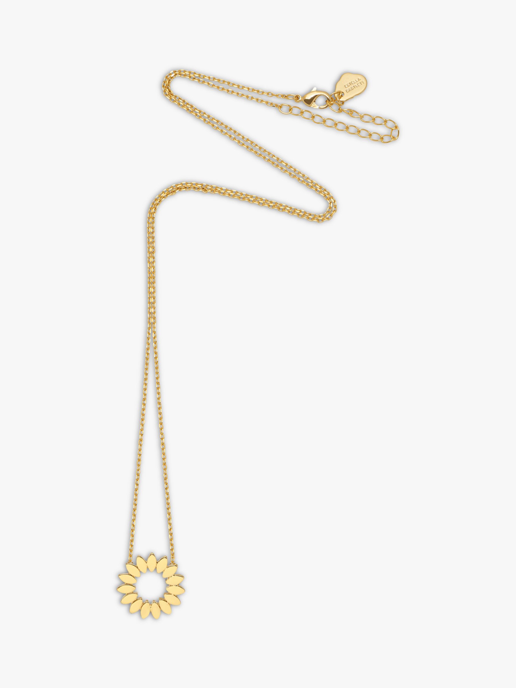 Buy Estella Bartlett Modern Floral Pendant Necklace, Gold Online at johnlewis.com