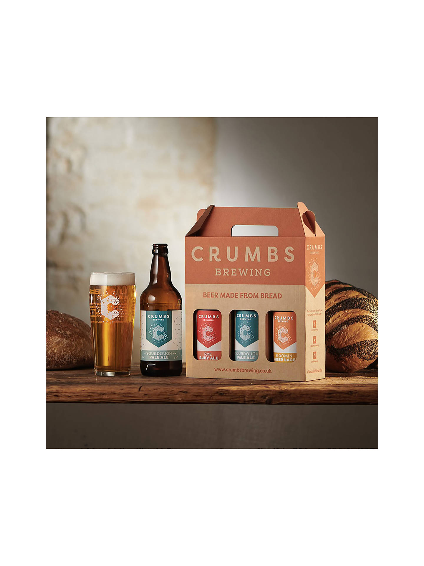Crumbs Brewing Beer Gift, 3x 500ml at