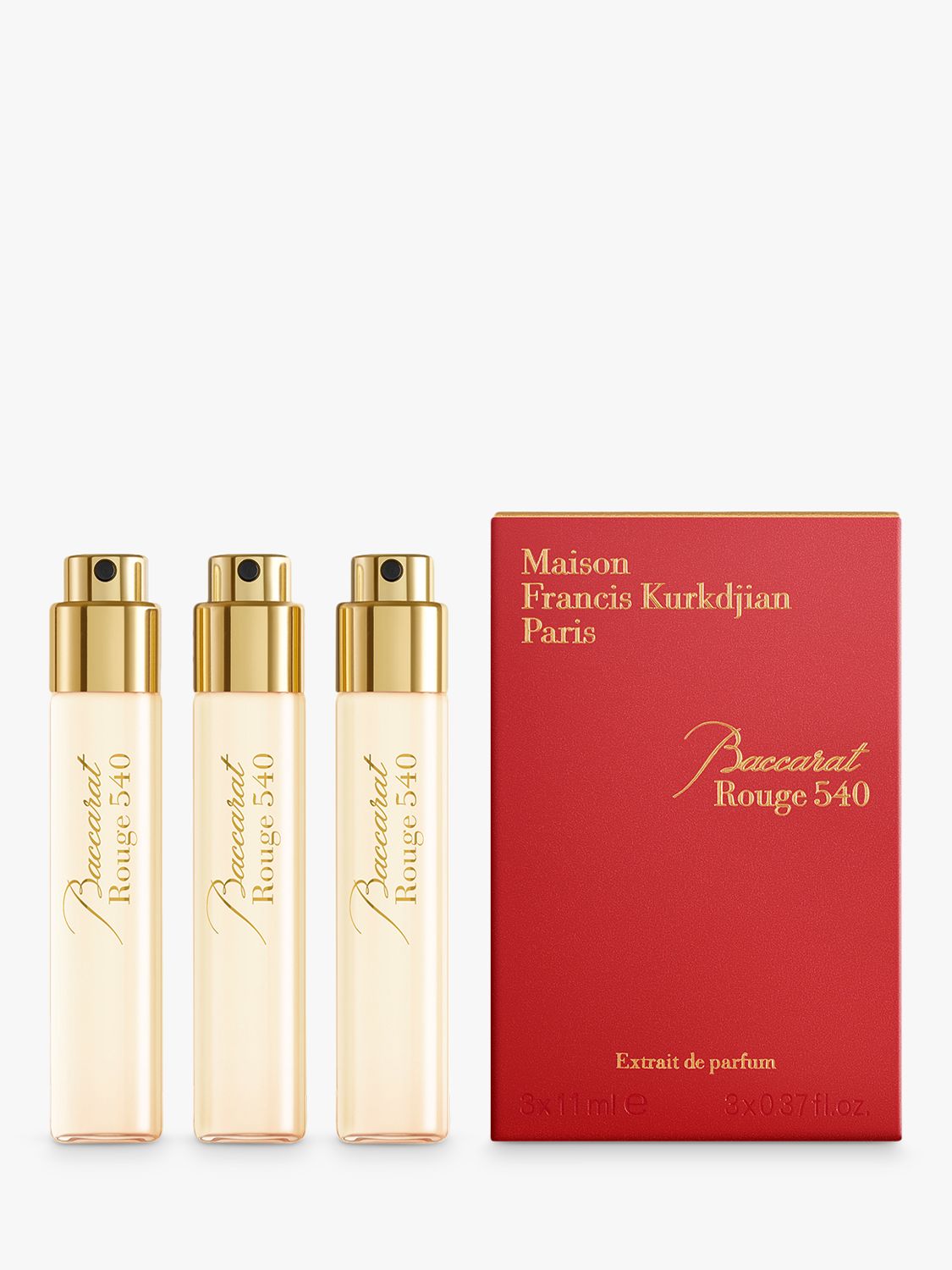Maison Francis Kurkdjian Baccarat Rouge 540 Extrait de Parfum Natural Spray Refills, 3 x 11ml 2