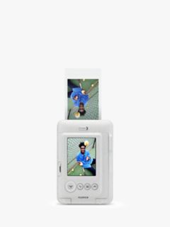 Fujifilm Instax Mini LiPlay Hybrid Instant Camera with 2.7" LCD Screen & Built-in Flash, Stone White