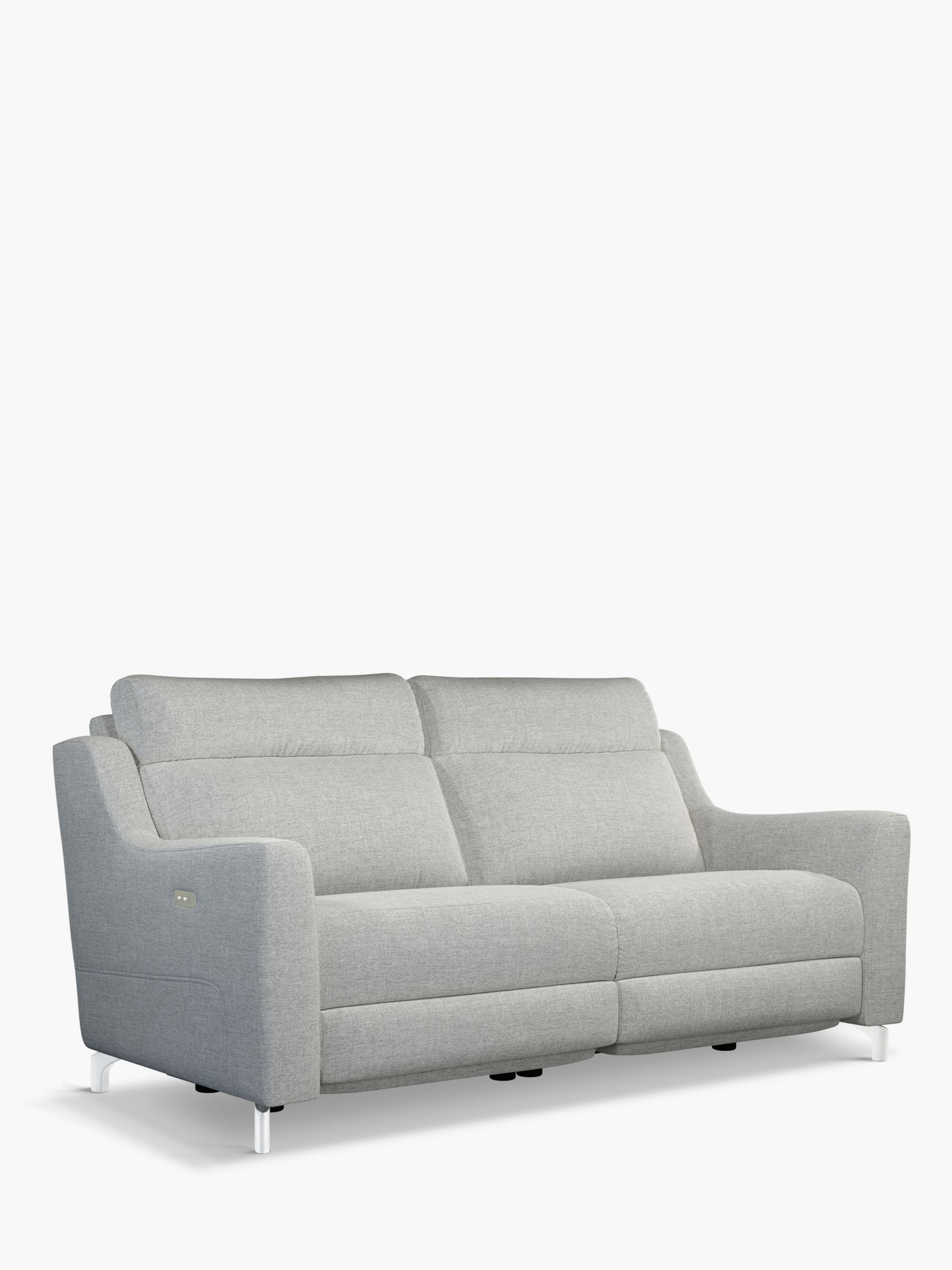 Photo of John lewis elevate large 2 seater power recliner sofa metal leg connie grey
