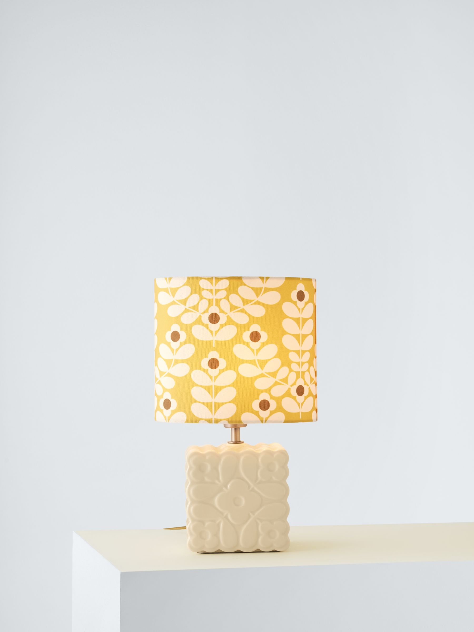 Photo of Orla kiely juniper stem ceramic table lamp yellow