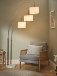 John Lewis & Partners Angus 3 Arm Arched Floor Lamp