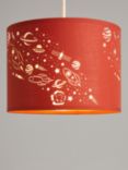 little home at John Lewis Outer Space Lampshade, Orange