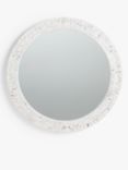 John Lewis & Partners Mother Of Pearl Leaves Round Wall Mirror